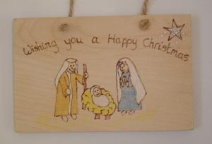 christmas plaque