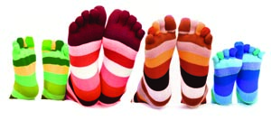 Funny toe socks family