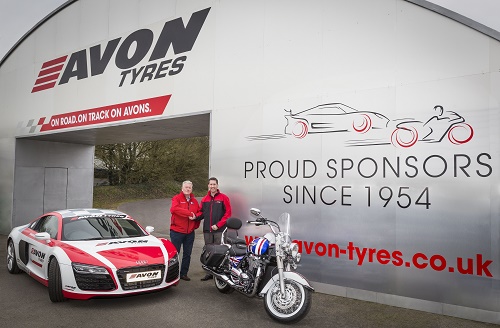 2016 Avon bridge, Castle Combe - Graham Marshallsay MD Castle Combe Circuit and Jeff Schumaker, Vice President of European Operations & MD, Avon Ty