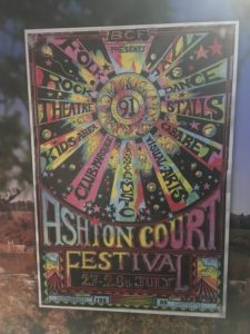 Ashton Court Festival poster Bristol