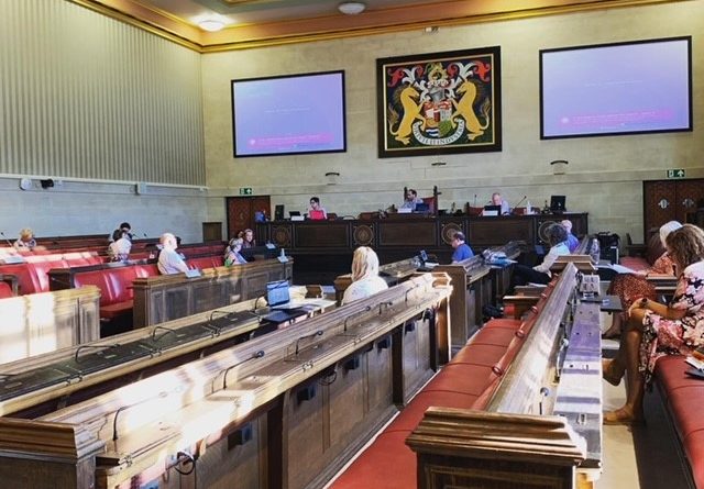 Photo of people scrutiny commission at City Hall Bristol