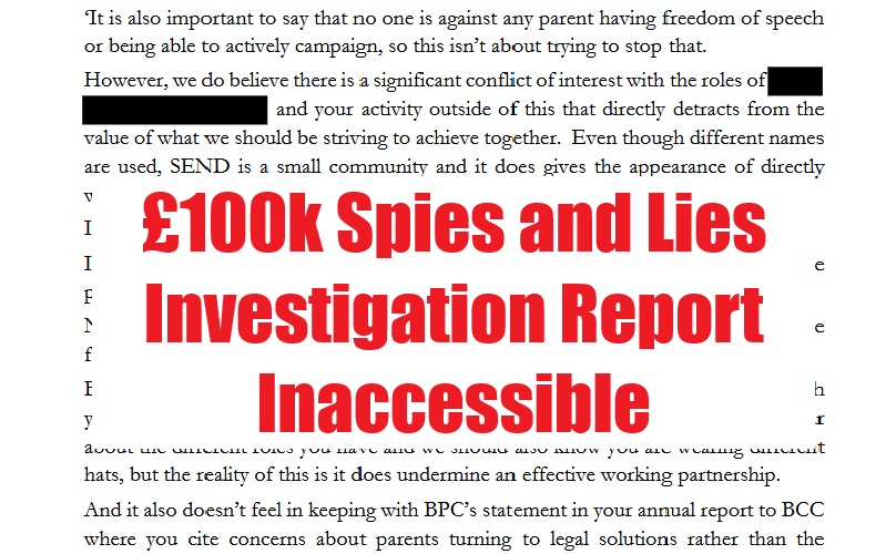 Bristol City Council SEND Spying report