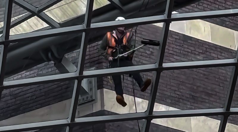 Cabot Circus Window Cleaning Glass Dome