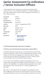 EHCP case workers bristo