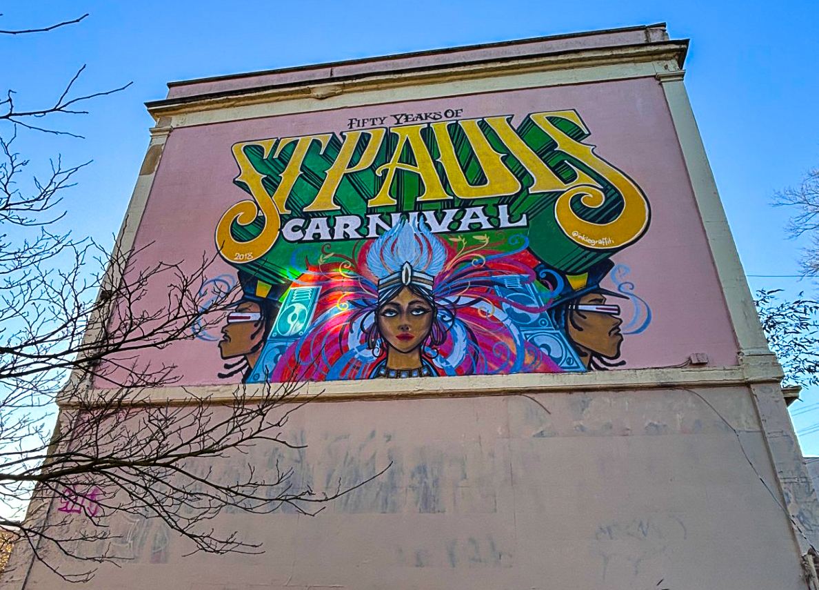 Fifty Years of St Pauls Carnival Bristol Mural