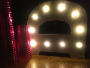 Sensory Space activity with LED lights and plastic glasses
