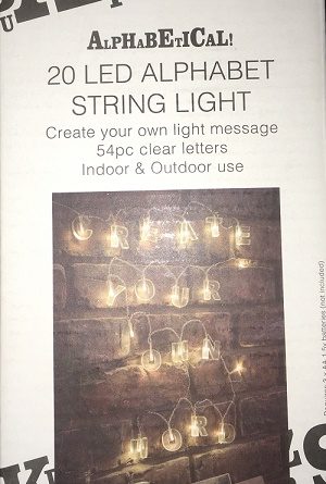 Alphabet letter lights