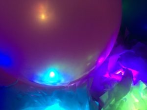Sensory light up balloons activity