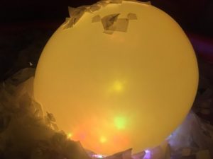Sensory light up balloons activity