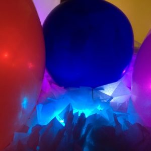 Sensory light up balloons activity