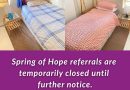 Inhope Spring of Hope Bristol Female Shelter referrals closed