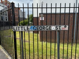 Little George Street, St Jude's Bristol which is where proposed student housing is going as part of Frome Gateway