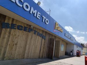 Front reception entrance of Pontin's Brean Sands