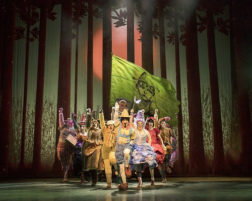 The Fairytale cast. Shrek the Musical UK and Ireland tour 2018. Photo Helen Maybanks