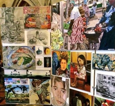 Bristol Cathedral Senior School Art Display