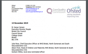 bristol city council ofsted letter