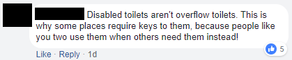 Gender neutral toilet argument