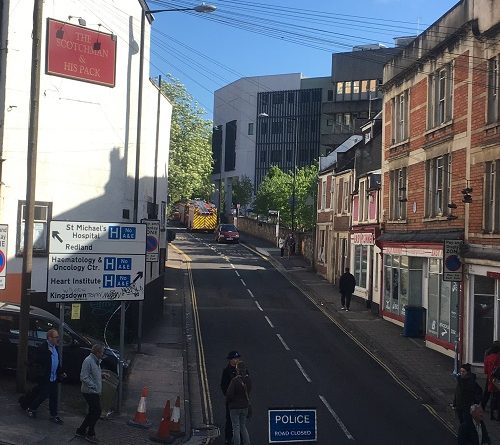 fire at the BRI Bristol