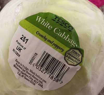 tesco white cabbage bristol