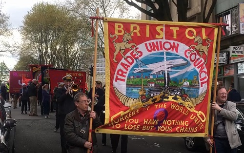 Bristol trade union march May Day 2018
